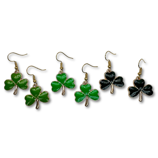 Heart Shamrock Earrings