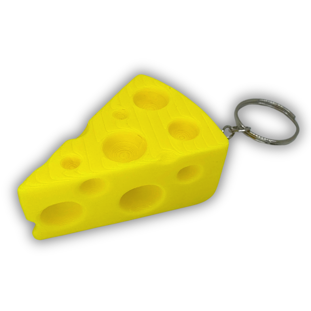 Cheese Wedge Keychain