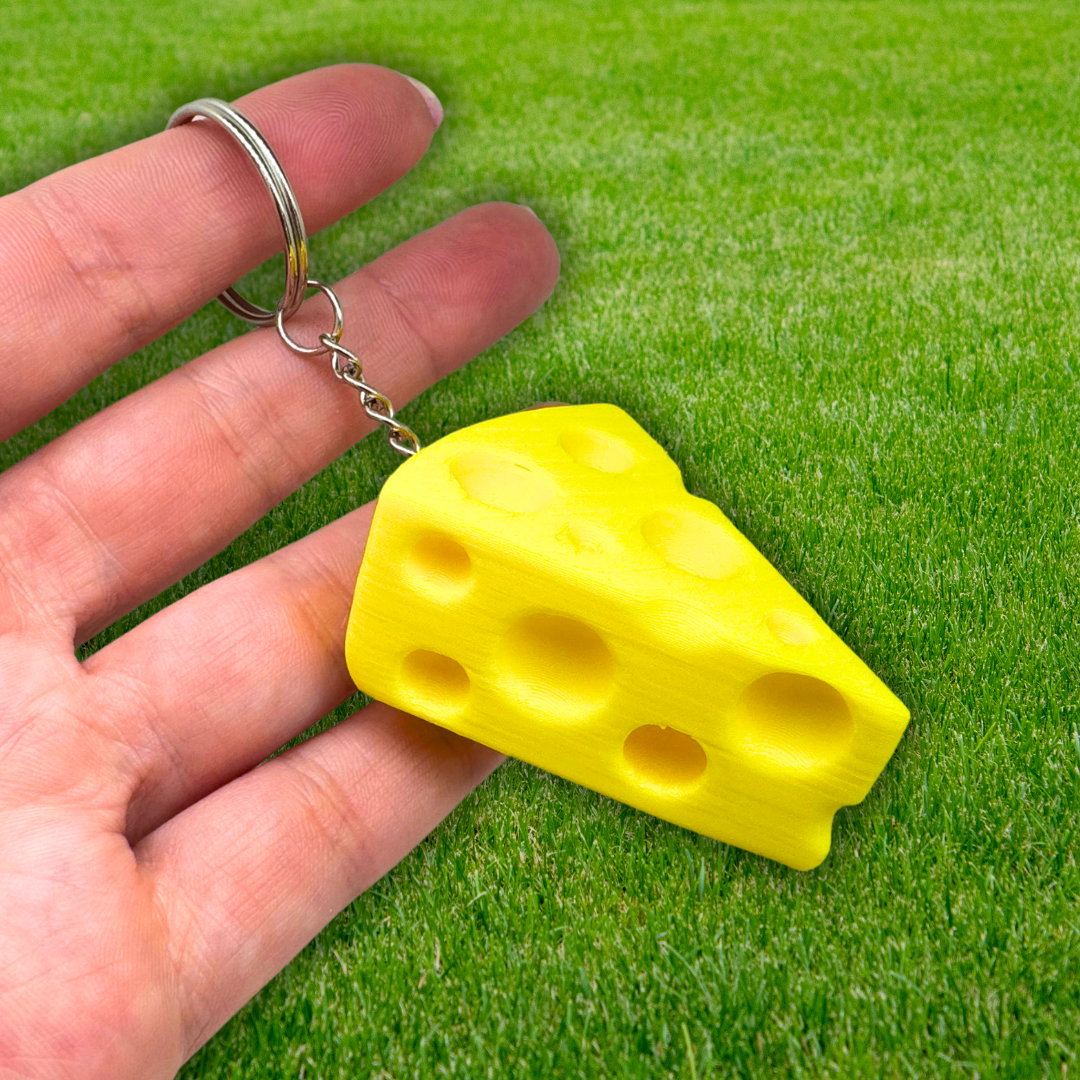 Cheese Wedge Keychain