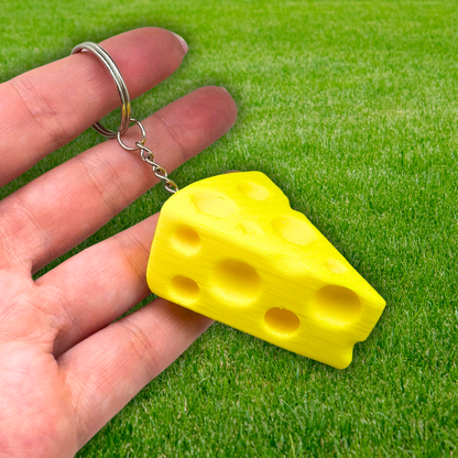 Cheese Wedge Keychain