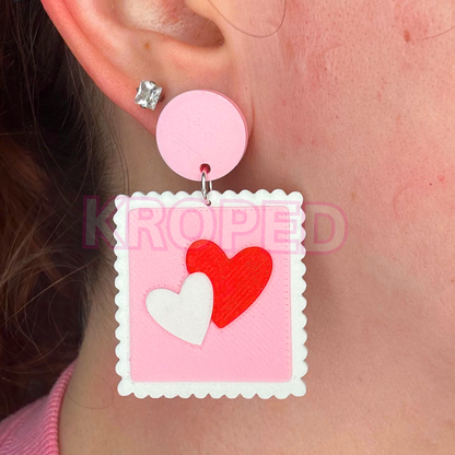 Heart Stamp Earrings