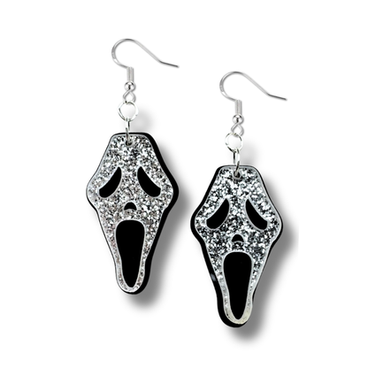 Glitter Ghost Earrings
