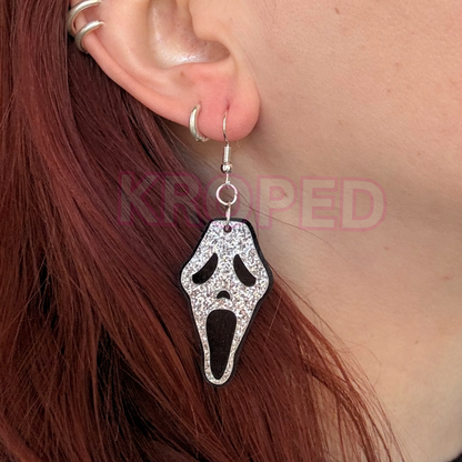 Glitter Ghost Earrings