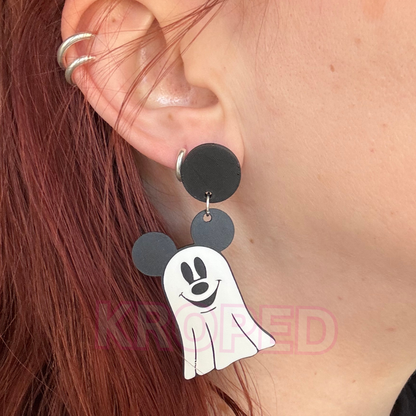 Ghost Mouse Earrings