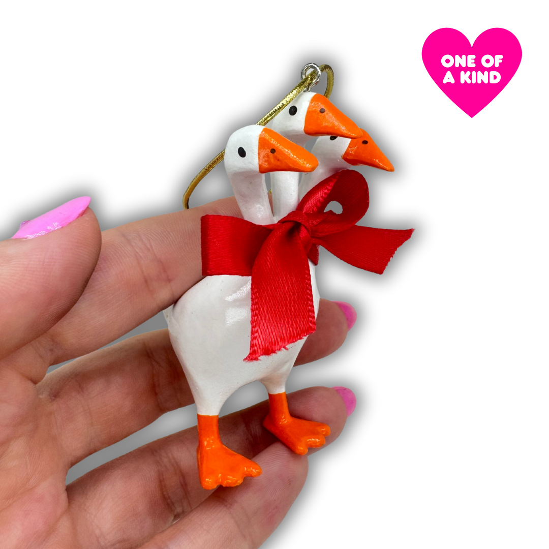 3 Headed Duck Ornament