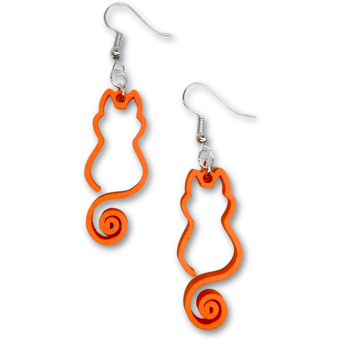 Cat Outline Earrings