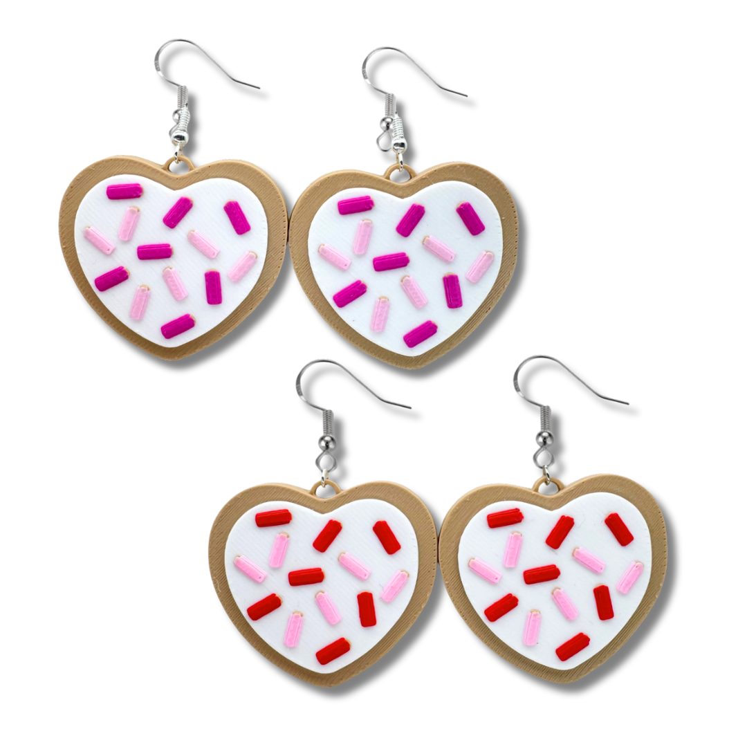 Valentine's Day Cookie Earrings