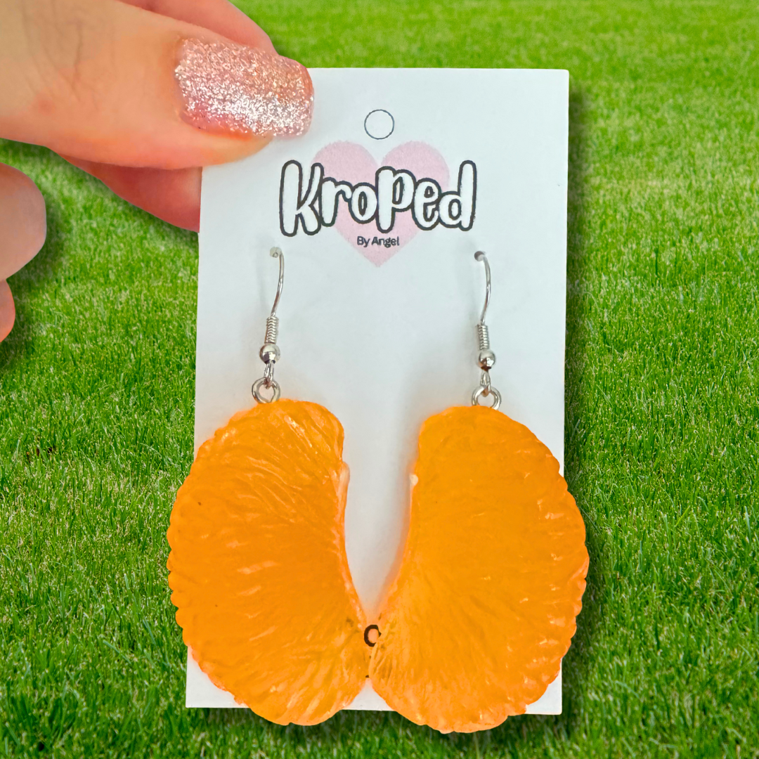 Orange Slice Earrings