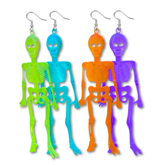 Long Skeleton Earrings