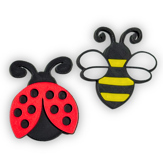 Ladybug and Bee Magnets