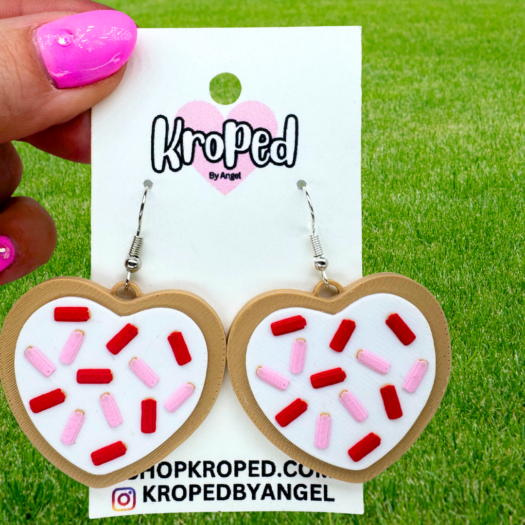 Valentine's Day Cookie Earrings