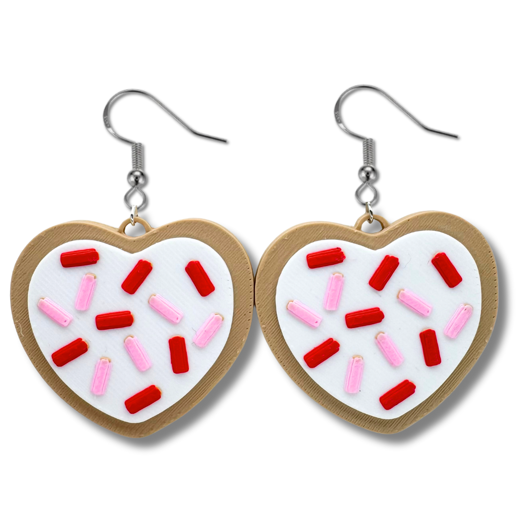 Valentine's Day Cookie Earrings