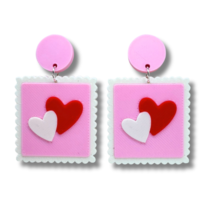 Heart Stamp Earrings