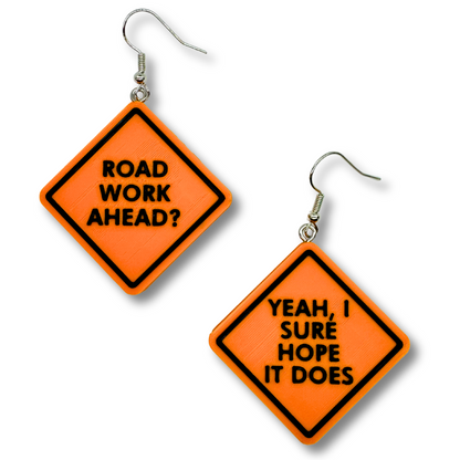 Road Work Ahead Earrings