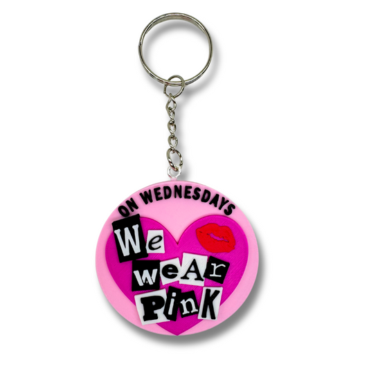 On Wednesdays We Wear Pink Keychain