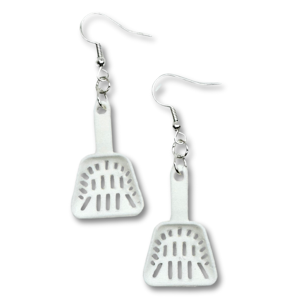 Cat Litter Scooper Earrings