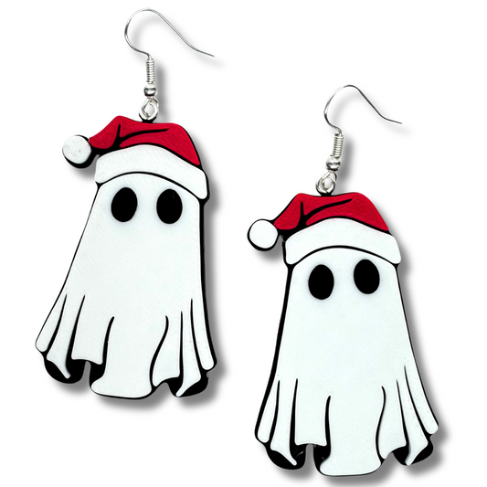 Santa Ghost Earrings