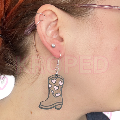 Heart Boot Earrings