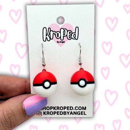 Poke Ball Earrings