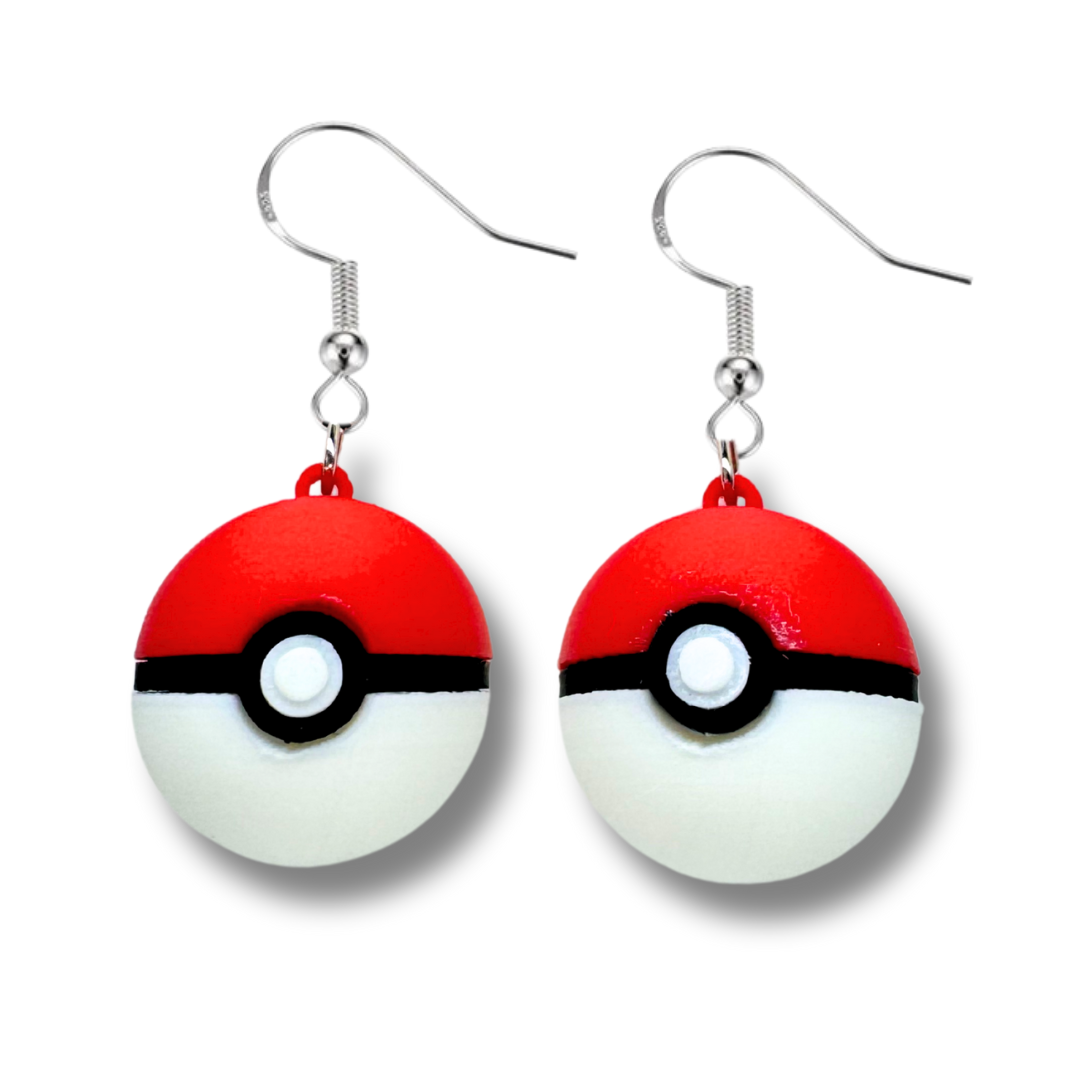 Poke Ball Earrings