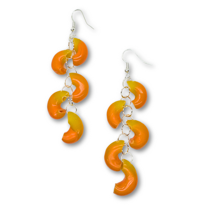 Mac N' Cheese Noodle Earrings