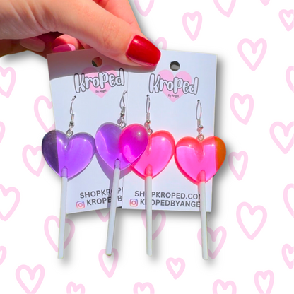 Heart Lollipop Earrings