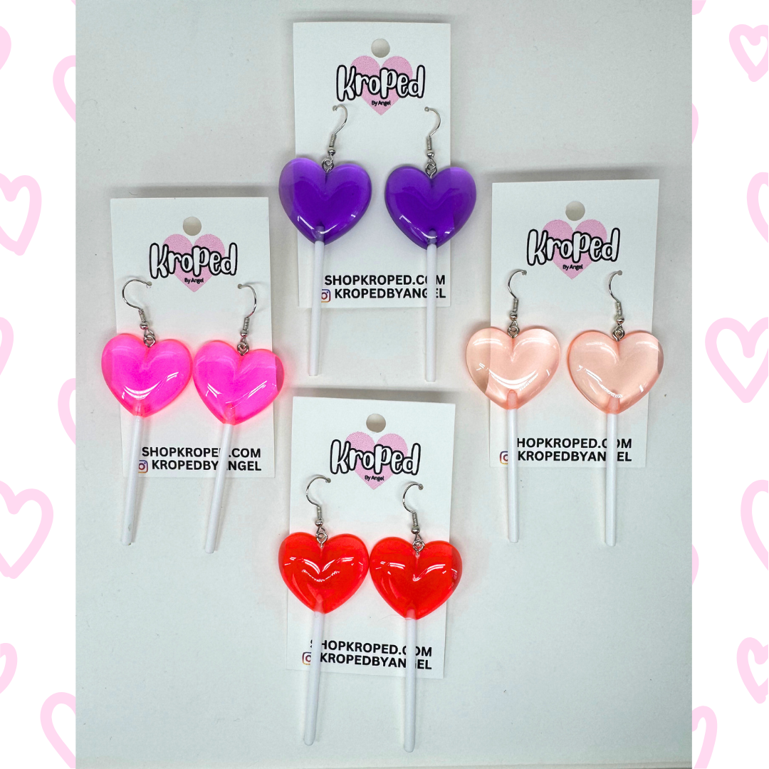 Heart Lollipop Earrings