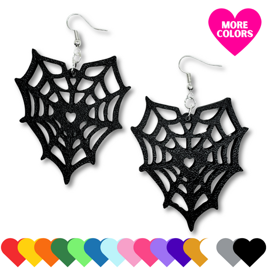 Heart Spiderweb Earrings