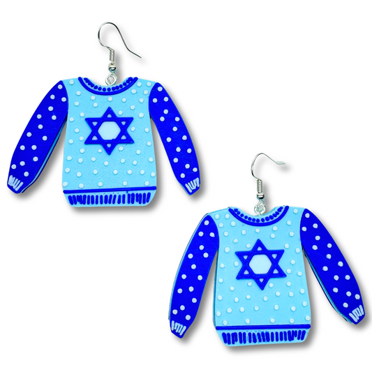 Hanukkah Sweater Earrings