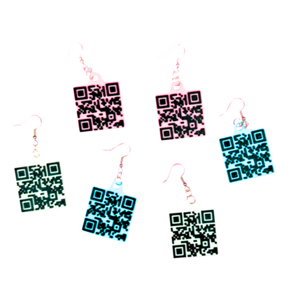 QR Code Earrings