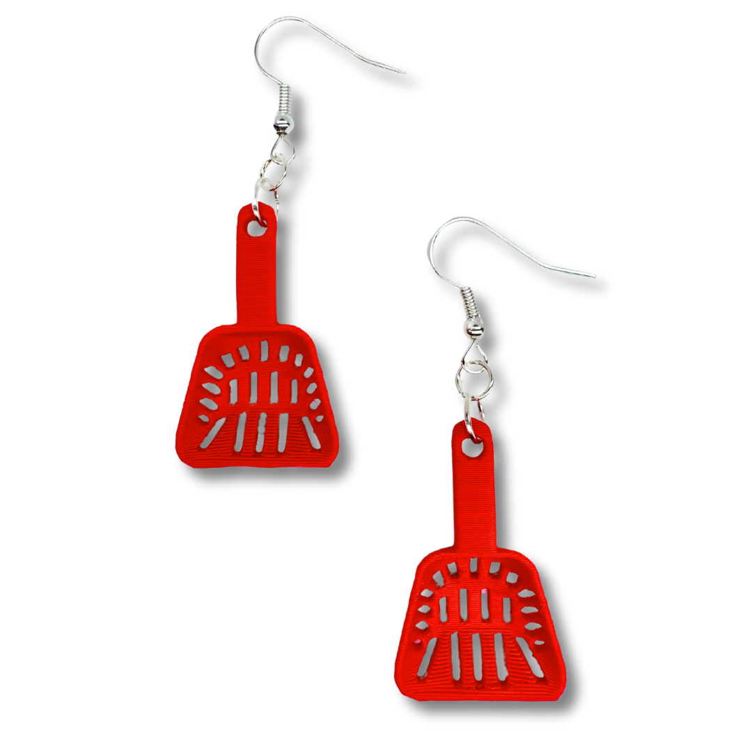 Cat Litter Scooper Earrings