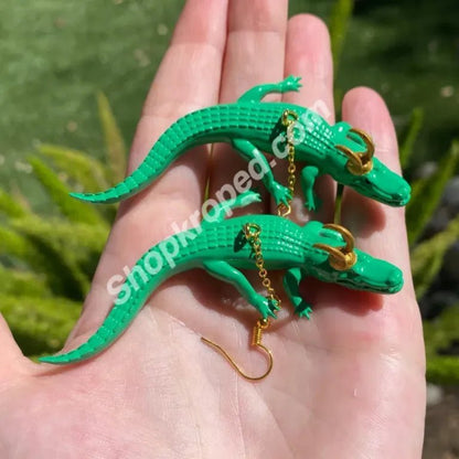 Alligator Loki Earrings - Kroped