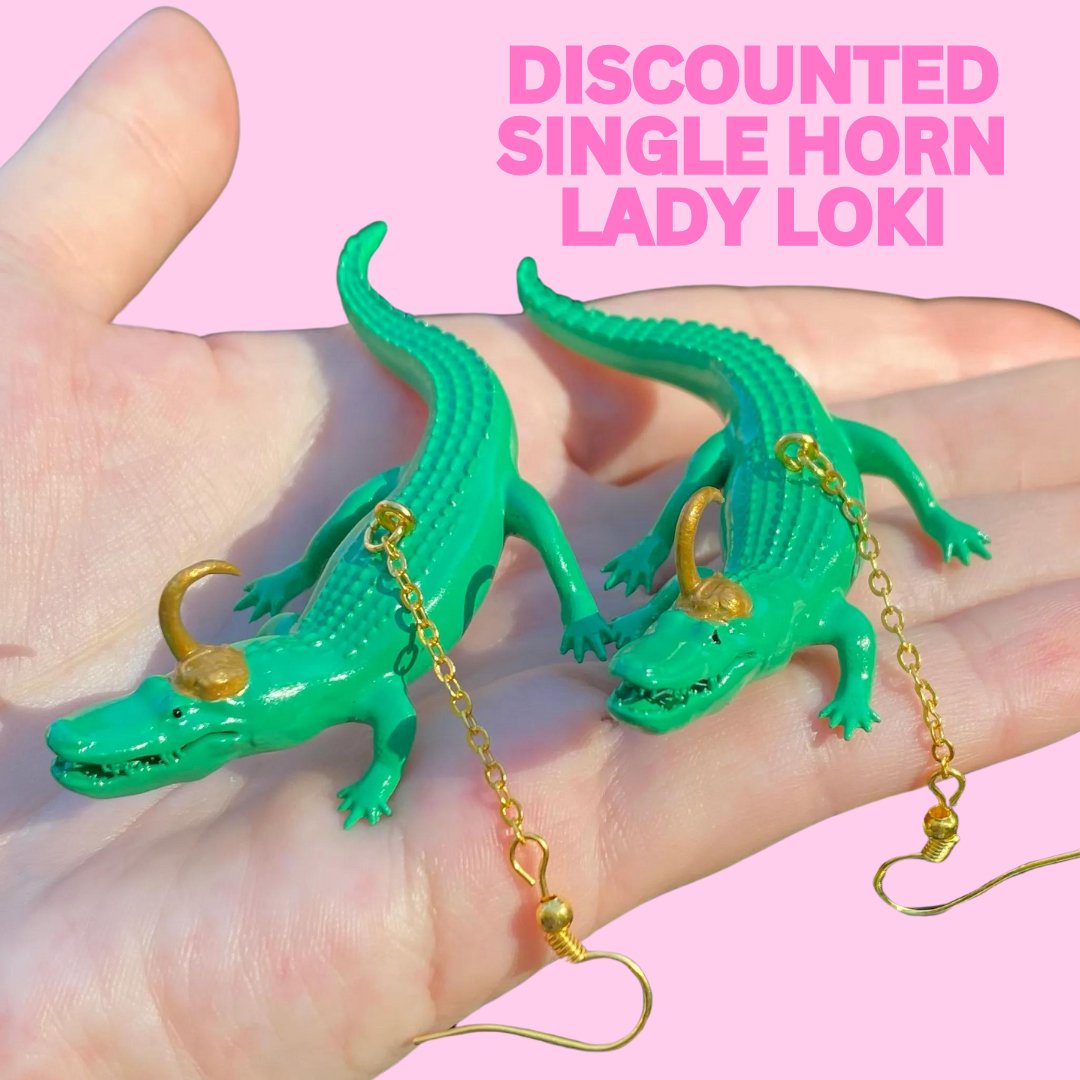 Alligator Loki Earrings - Kroped