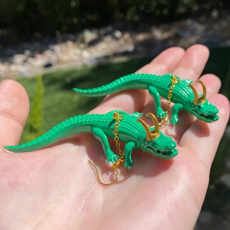 Alligator Loki Earrings - Kroped