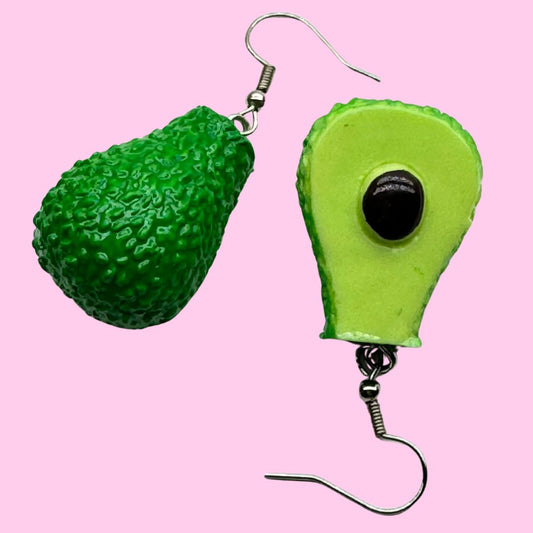 Avocado Slice Earrings - Kroped