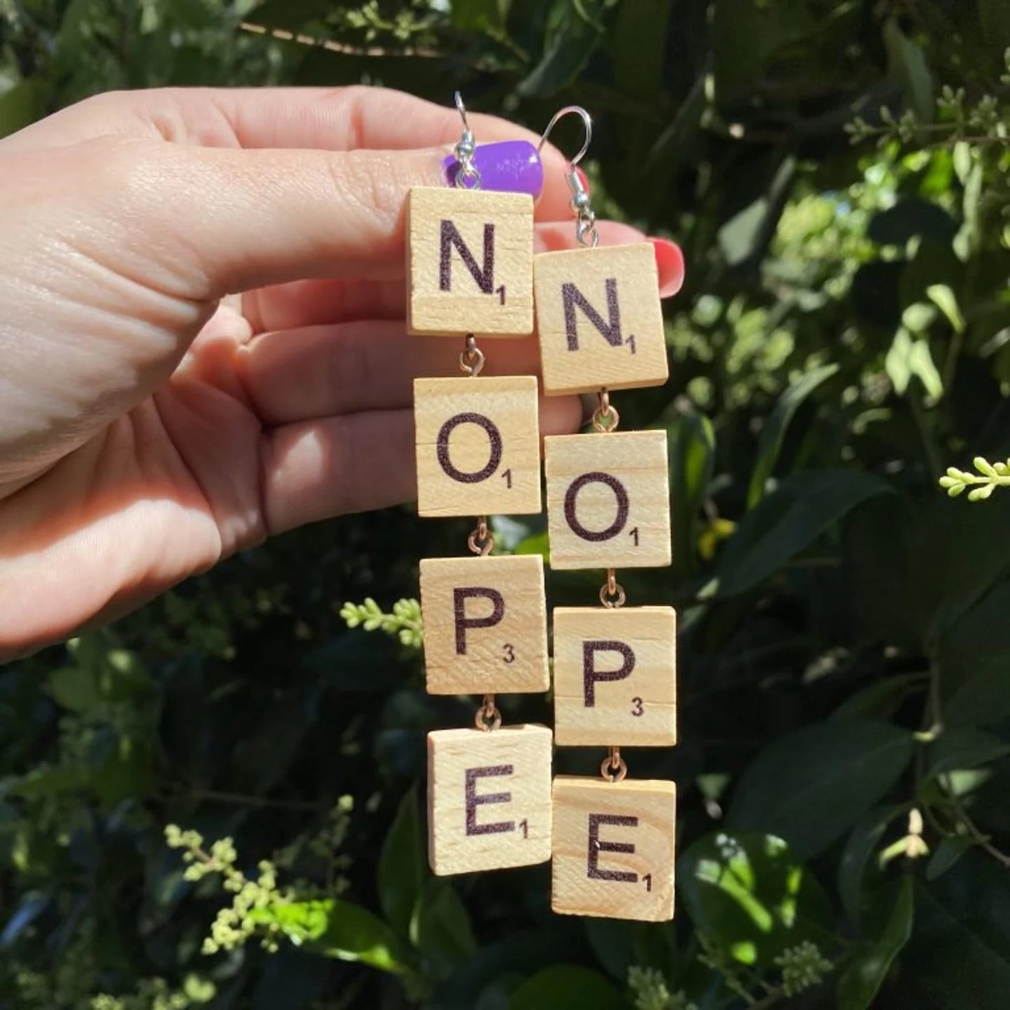 Scrabble Tile Earrings