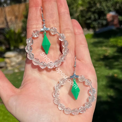 Plumbob Hoop Earrings