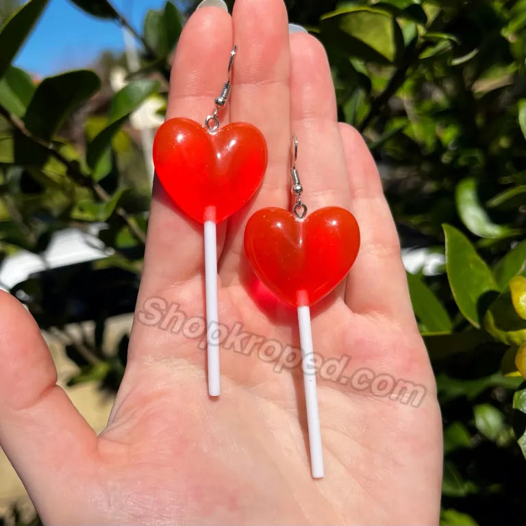 Heart Lollipop Earrings