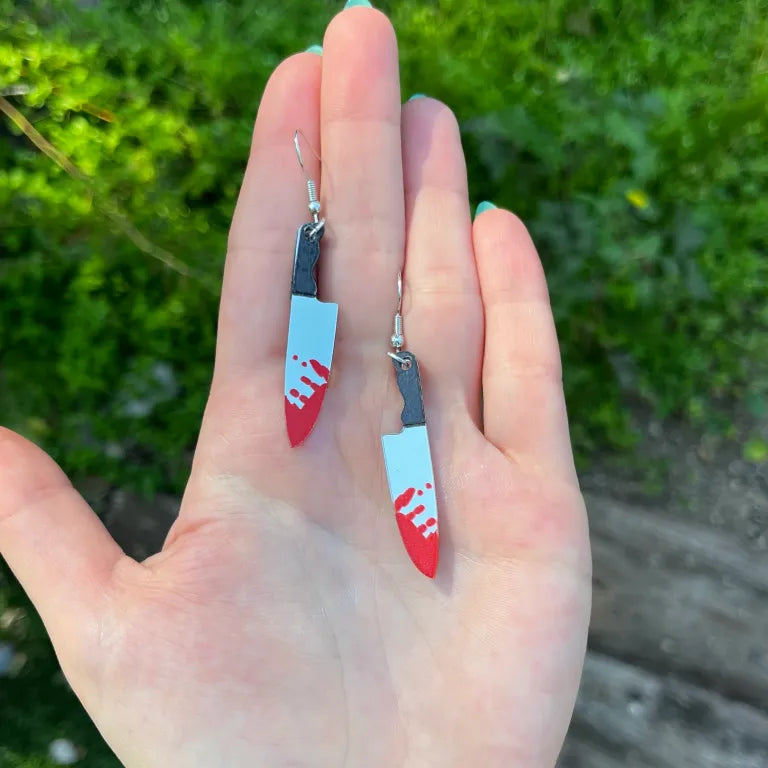 Bloody Knife Earrings