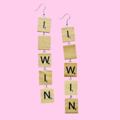 Scrabble Tile Earrings