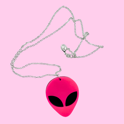 Pink Alien Necklace