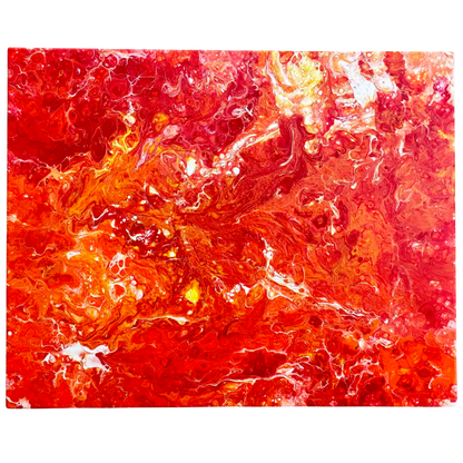 Hot Sauce Lava Acrylic Painting