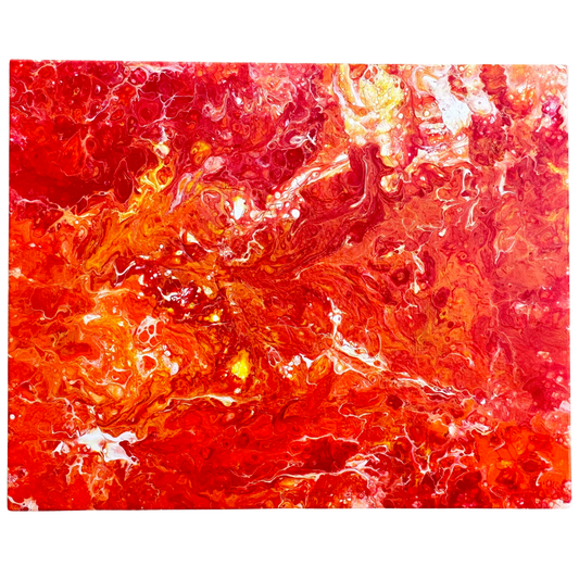 Hot Sauce Lava Acrylic Painting