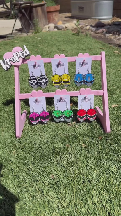 Ranger Cartoon Head Earrings