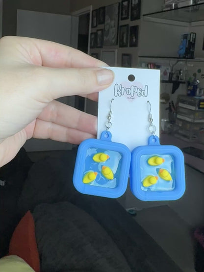 Duck Pool Earrings