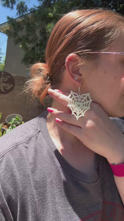 Heart Spiderweb Earrings
