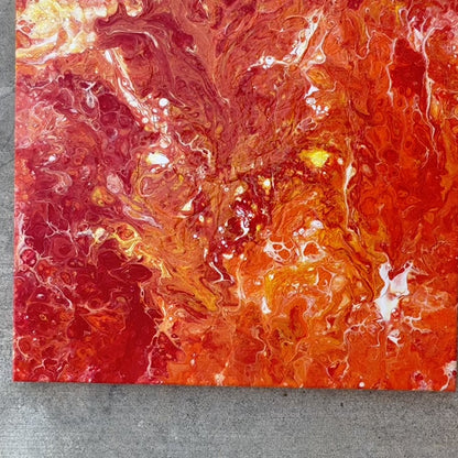 Hot Sauce Lava Acrylic Painting