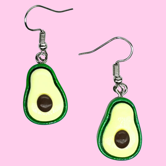 Small Avocado Charm Earrings