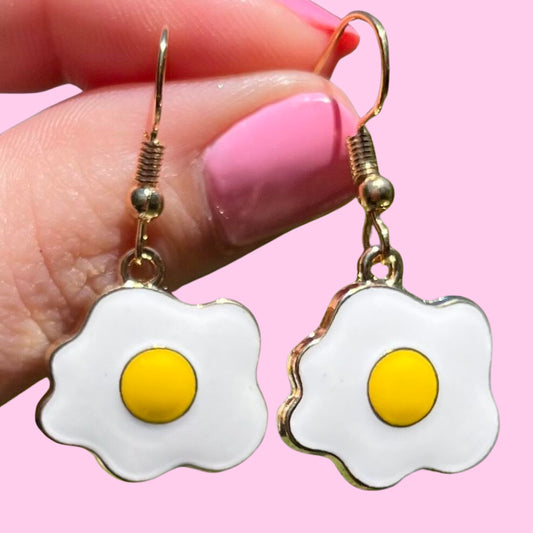 Egg Splat Charm Earrings