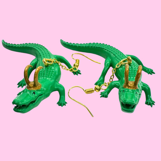 Alligator Loki Earrings